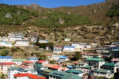 Namche Bazaar in Khumbu.