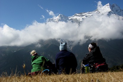 View of Kongde peak.