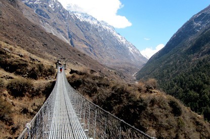 Suspension bridge.