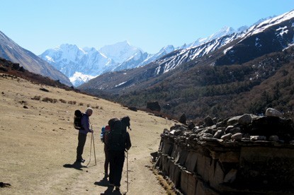 Way to Langtang village.